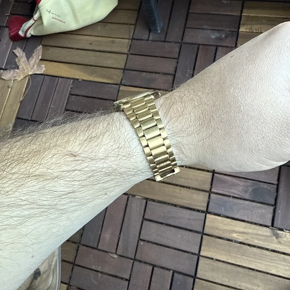 Rare Vintage SEIKO Mens Watch‎ 1996 Golden Tone OCTO With Date Month